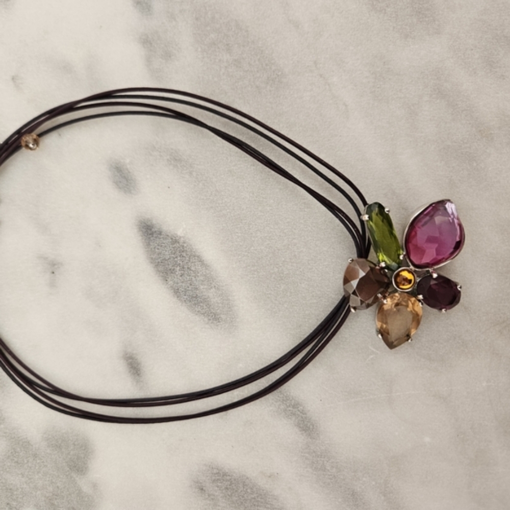 Elegant Multicolor Gemstone Necklace